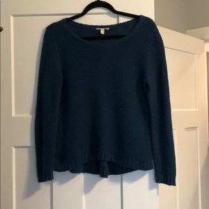 Blue knit sweater
